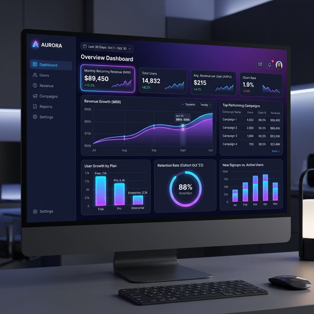 SaaS Analytics Dashboard